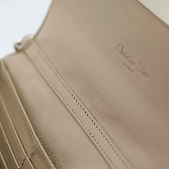 DIOR Cannage Promenade Wallet on Chain, Nude/Tan Patten Leather - Picture 11 of 12